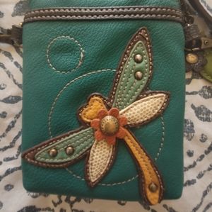 Chala small leather cross body purse